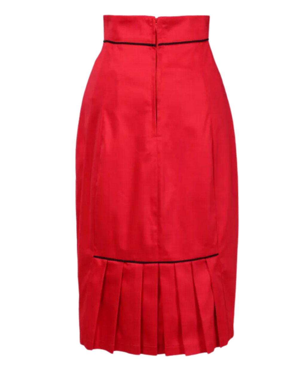 Red Pencil Skirt - Poison Arrow Retro