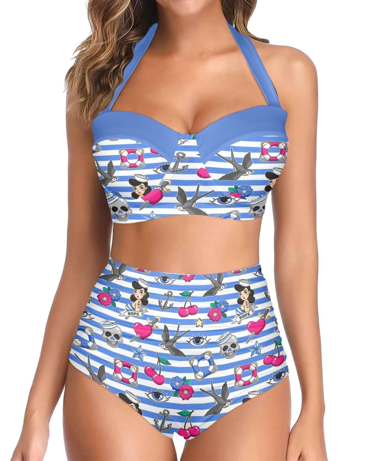 Sailor high waisted bikini on sale