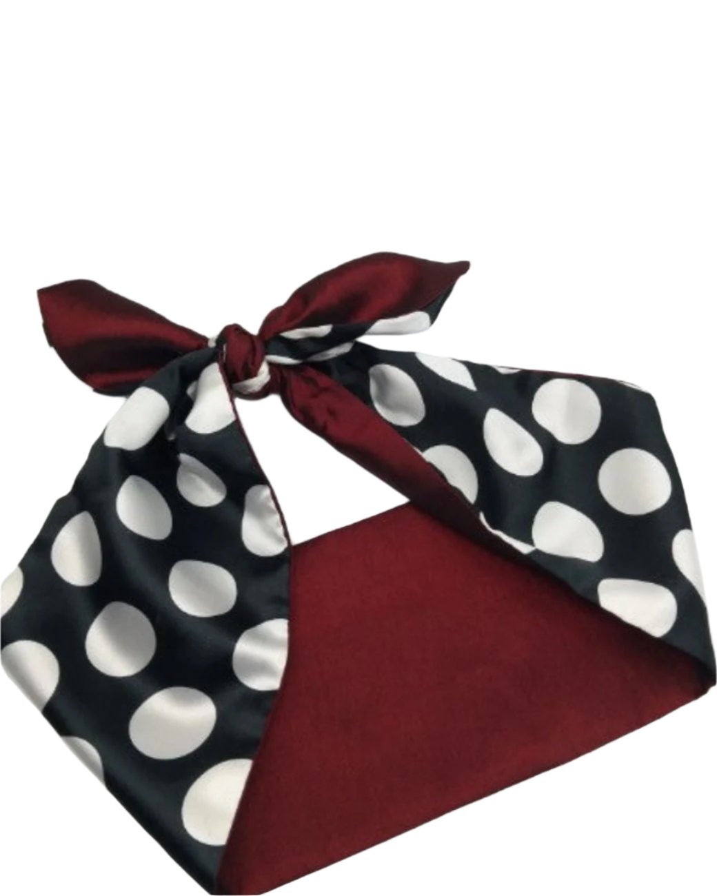 BLACK & WHITE SPOTS WIRED ROCKABILLY HAIR TIE - Poison Arrow Retro