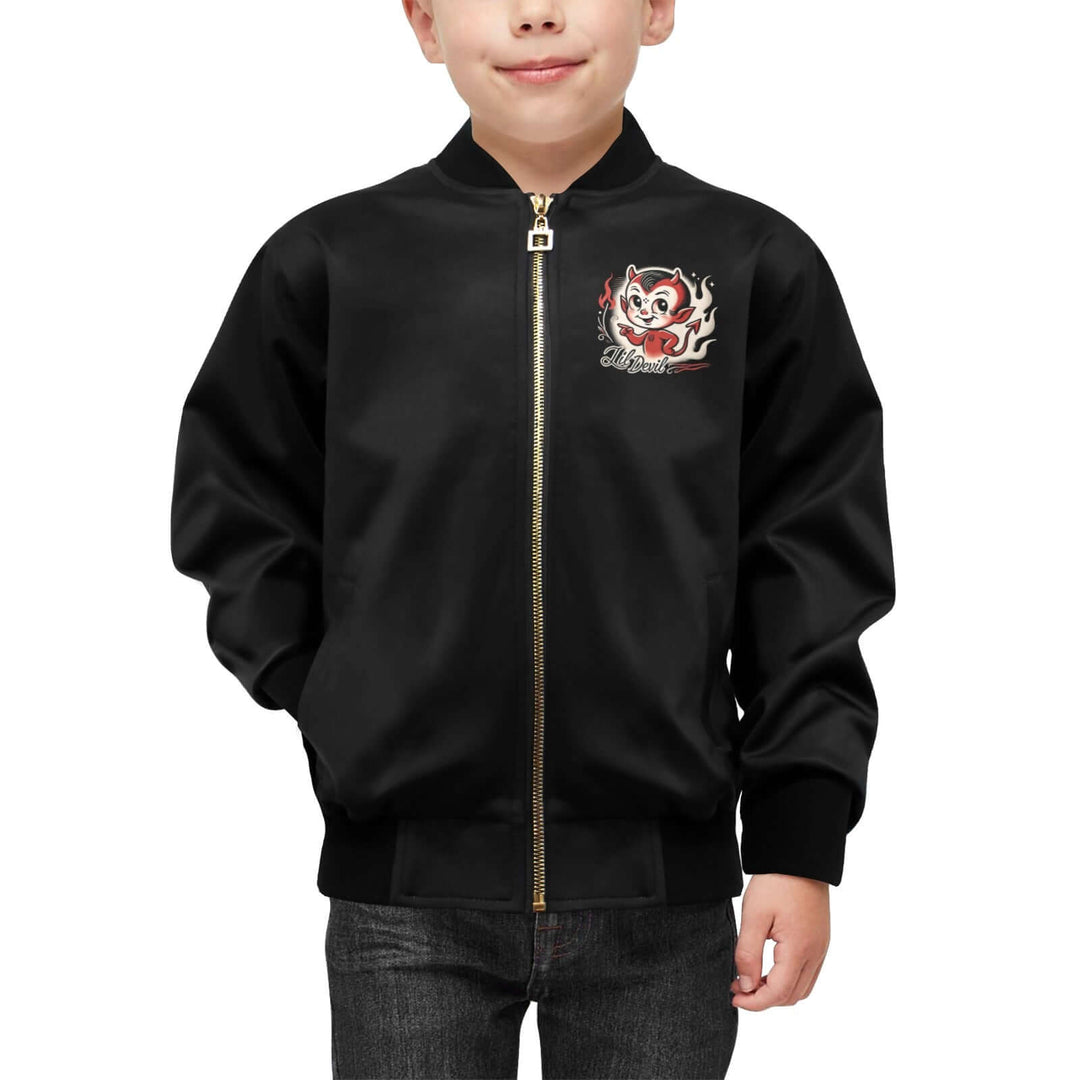 Lil Devil Kids Bomber Jacket