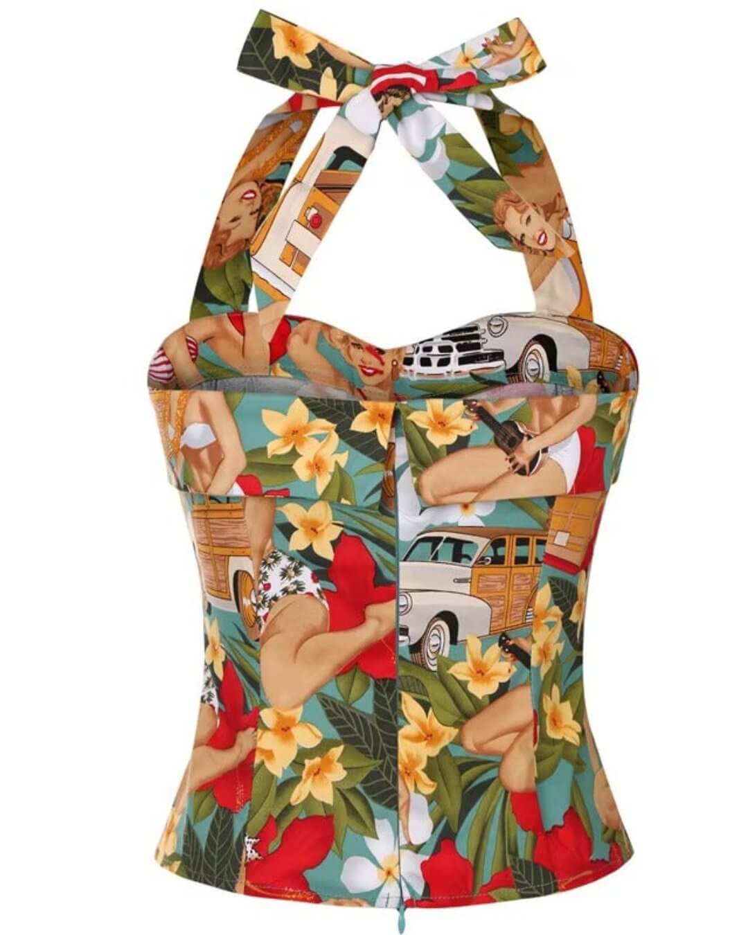 Tropical Pinups Halter Top