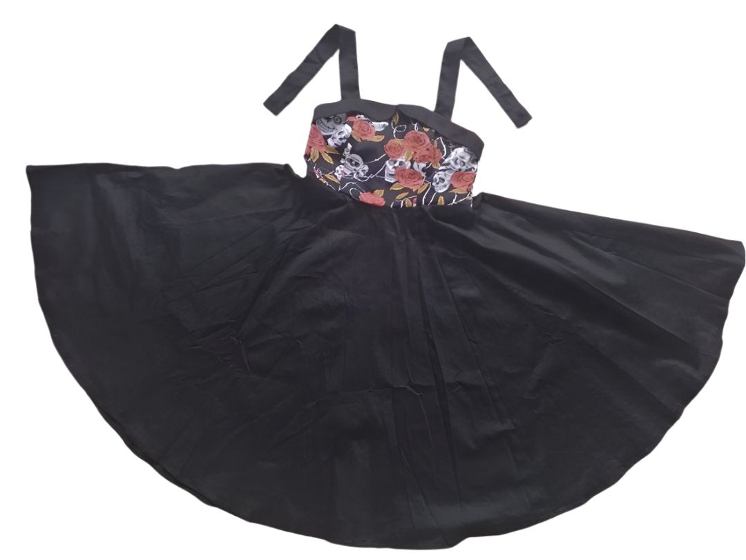 Skulls & Roses Rockabilly Swing Dresses - Poison Arrow Retro