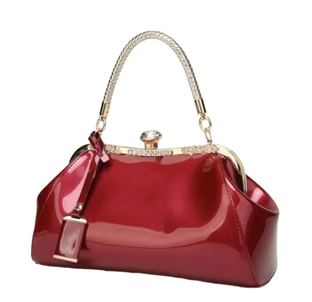 Burgundy Patent Women's Handbag