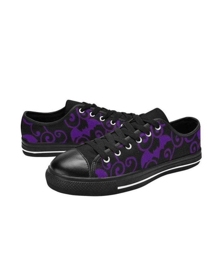 ANTIQUE BATS PURPLE Retro Style Sneakers