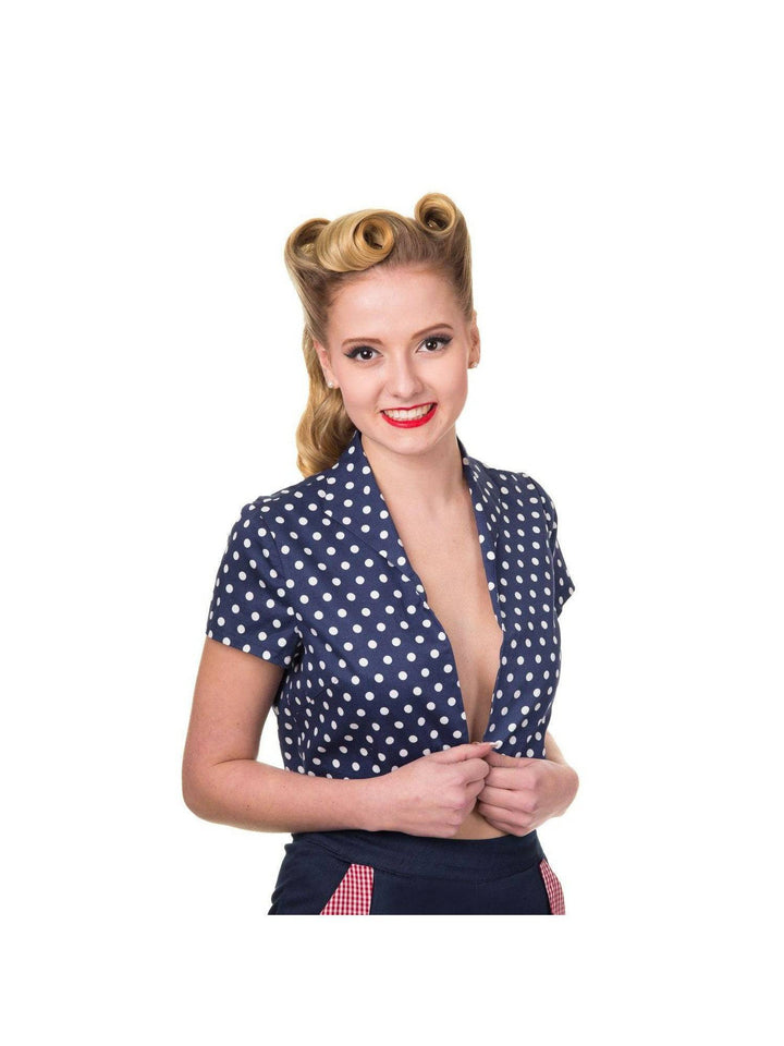 HIGHER LOVE POLKA DOT BOLERO - Poison Arrow Retro