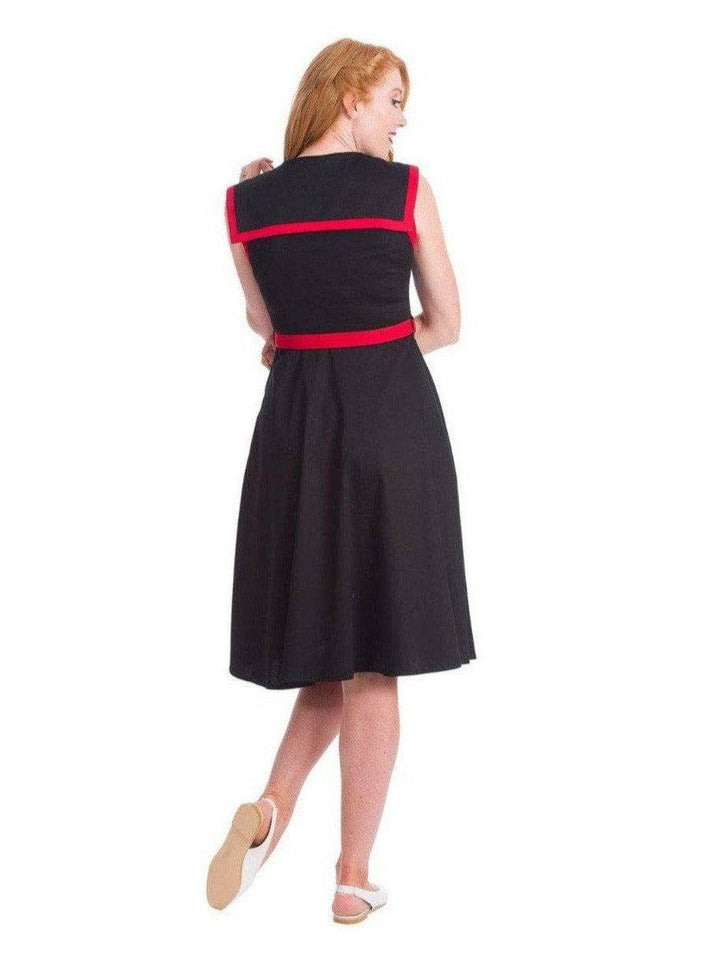 Strawberry Fields Collar Swing Dress - Poison Arrow Retro