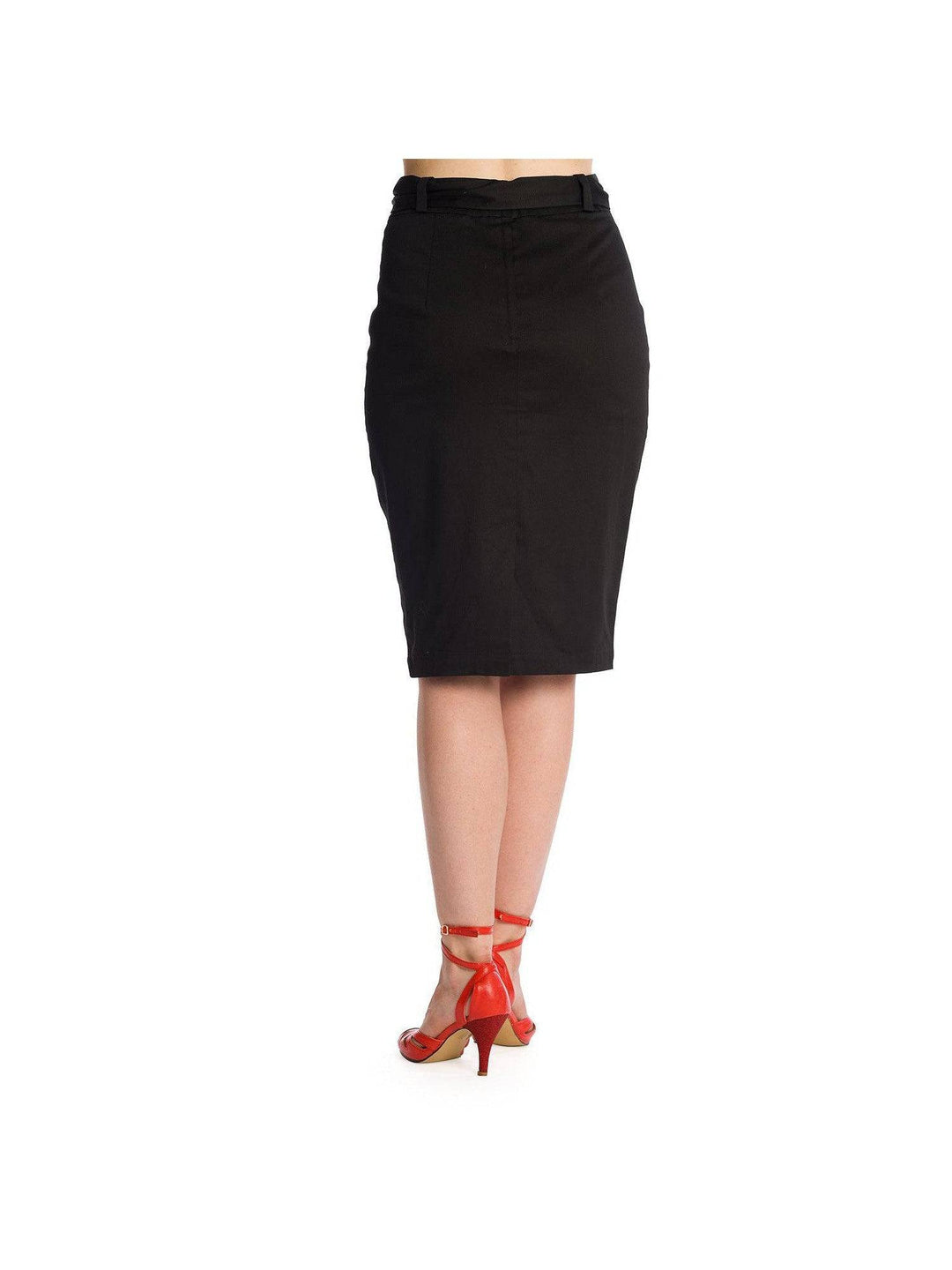 Blooming Rose Rockabilly Pencil Skirt - Poison Arrow Retro