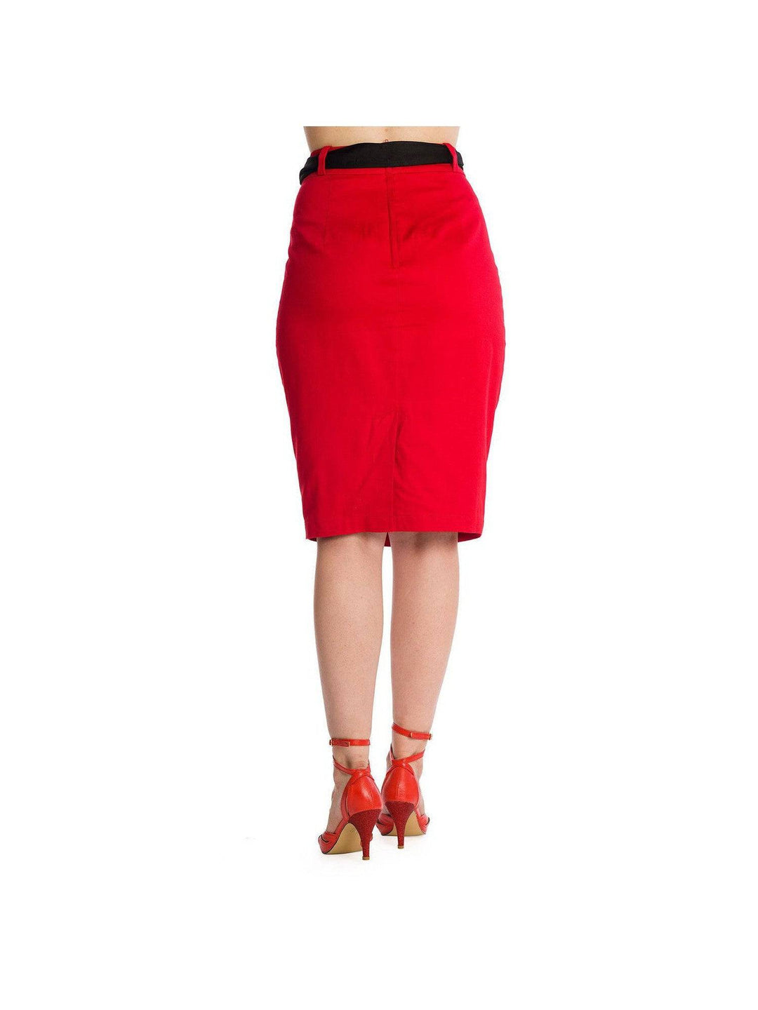 Blooming Rose Rockabilly Pencil Skirt - Poison Arrow Retro