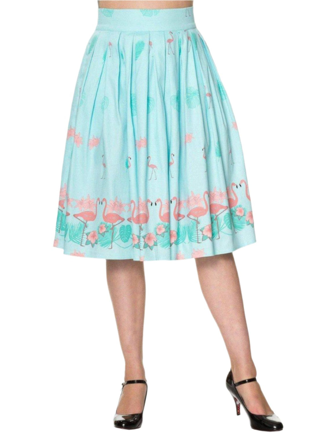 GOING MY WAY FLAMINGO Skirt - Poison Arrow Retro