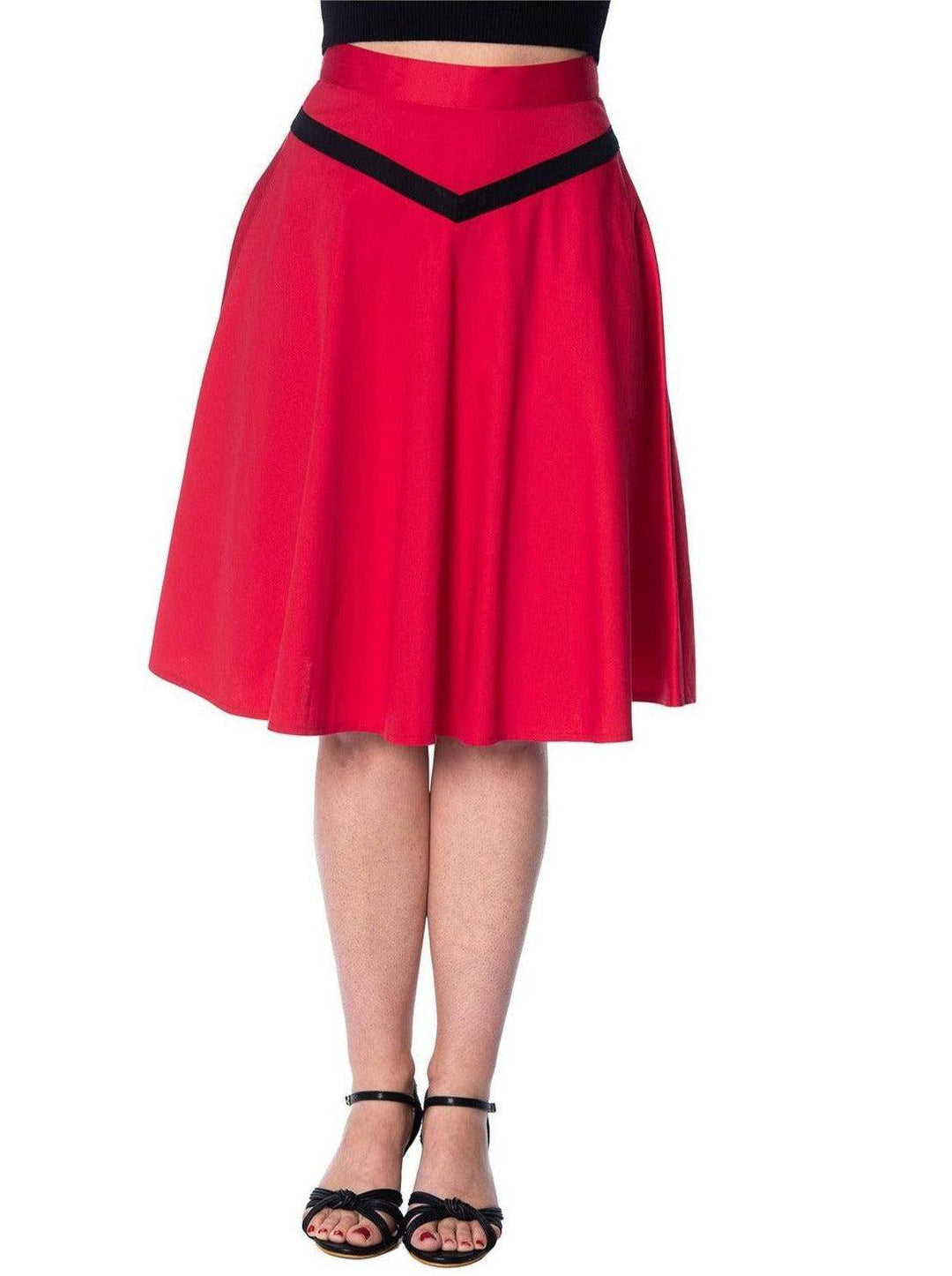 ROCKIN RED Skirt by BANNED UK - Poison Arrow Retro