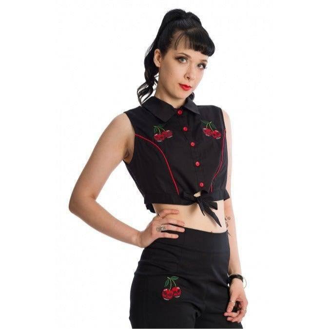 Rockabilly Death by Cherry Shirt - Poison Arrow Retro