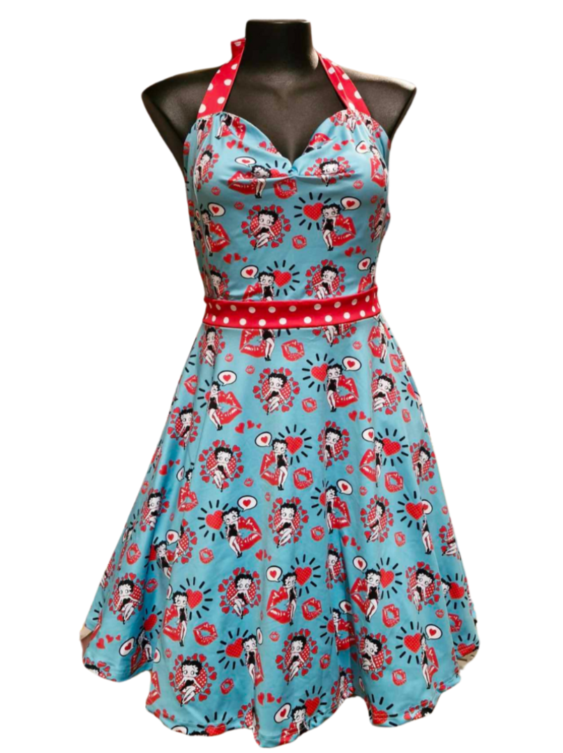 Betty Boop Halter Party Swing Dress