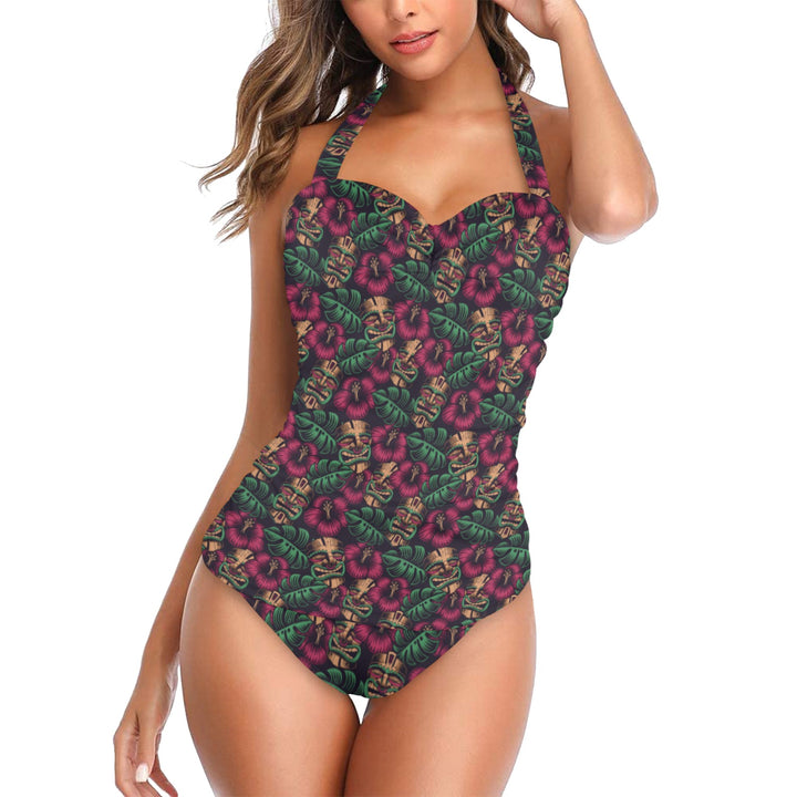 Leilani Tiki Halter Underwire Swimsuit