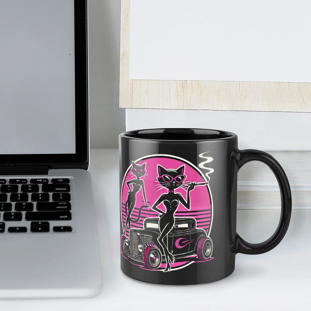 Slay All Day, Bite All Night Black Mug