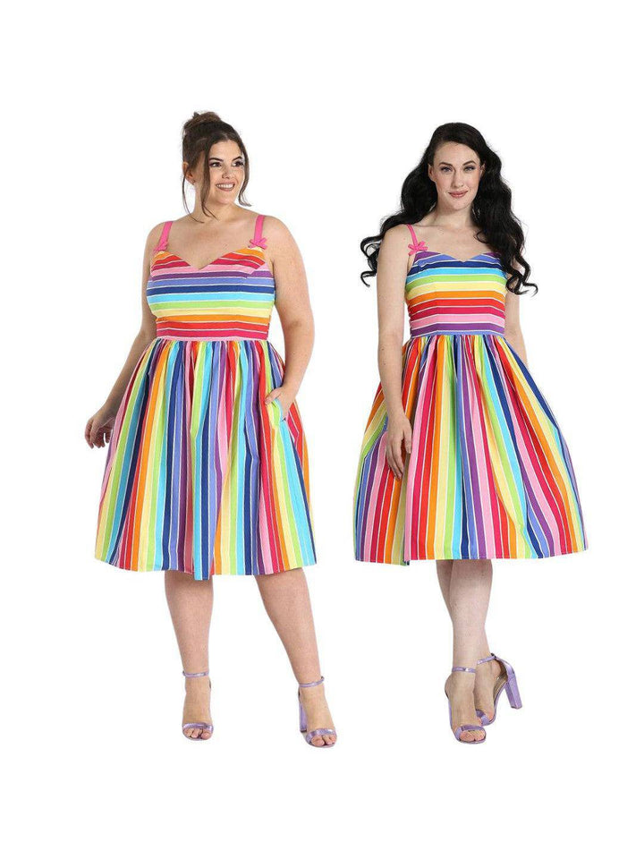 Hell Bunny Over the Rainbow 50s Dress - Poison Arrow Retro