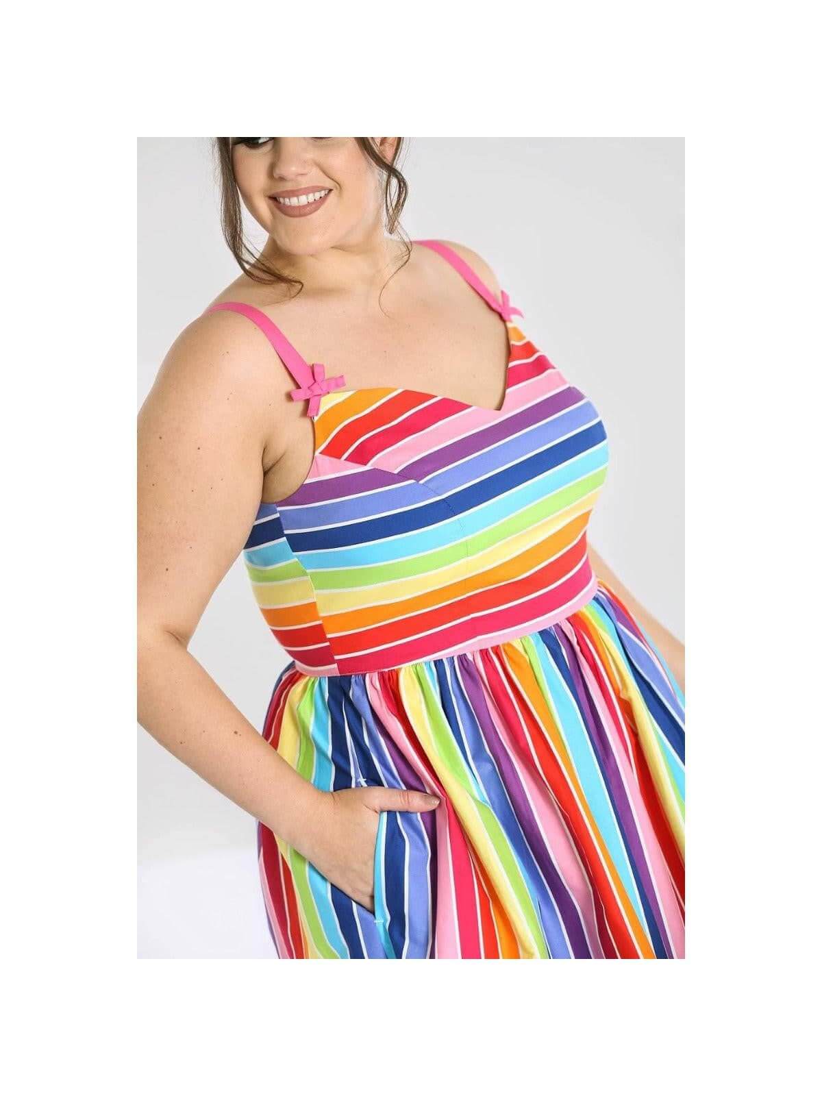 A rainbow dress best sale