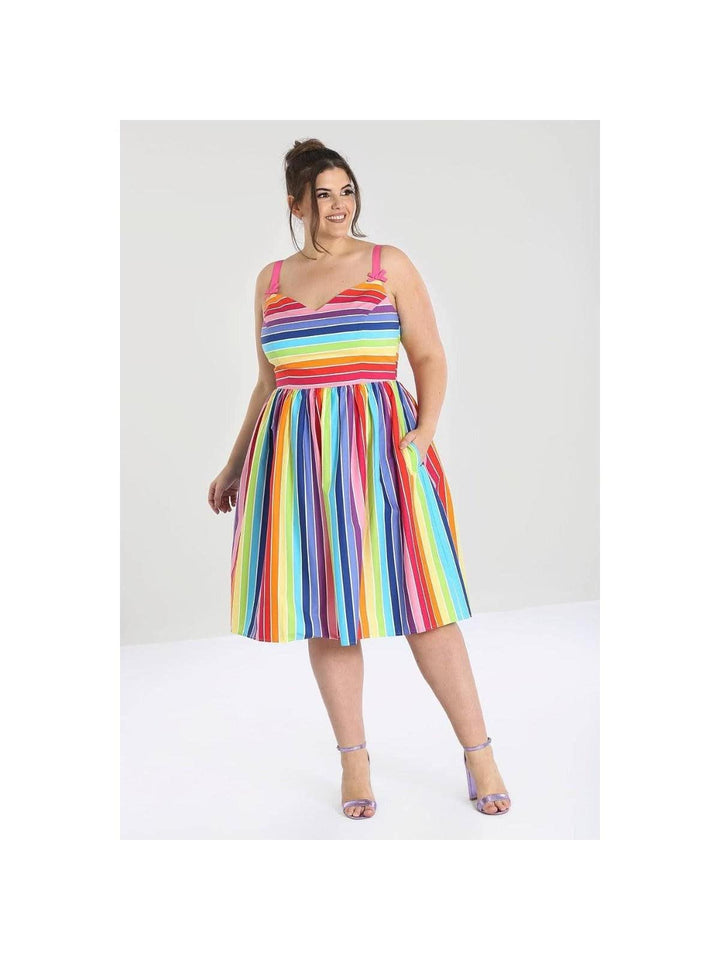 Hell Bunny Over the Rainbow 50s Dress - Poison Arrow Retro