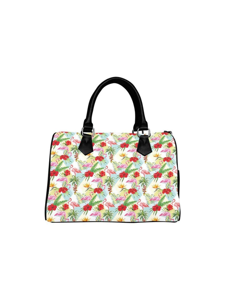 Flamingos Barrel Type Handbag - Poison Arrow Retro