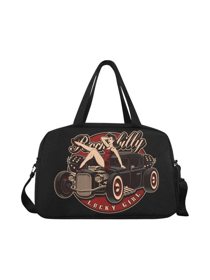 Lucky Girl Overnight Bowler Bag - Poison Arrow Retro