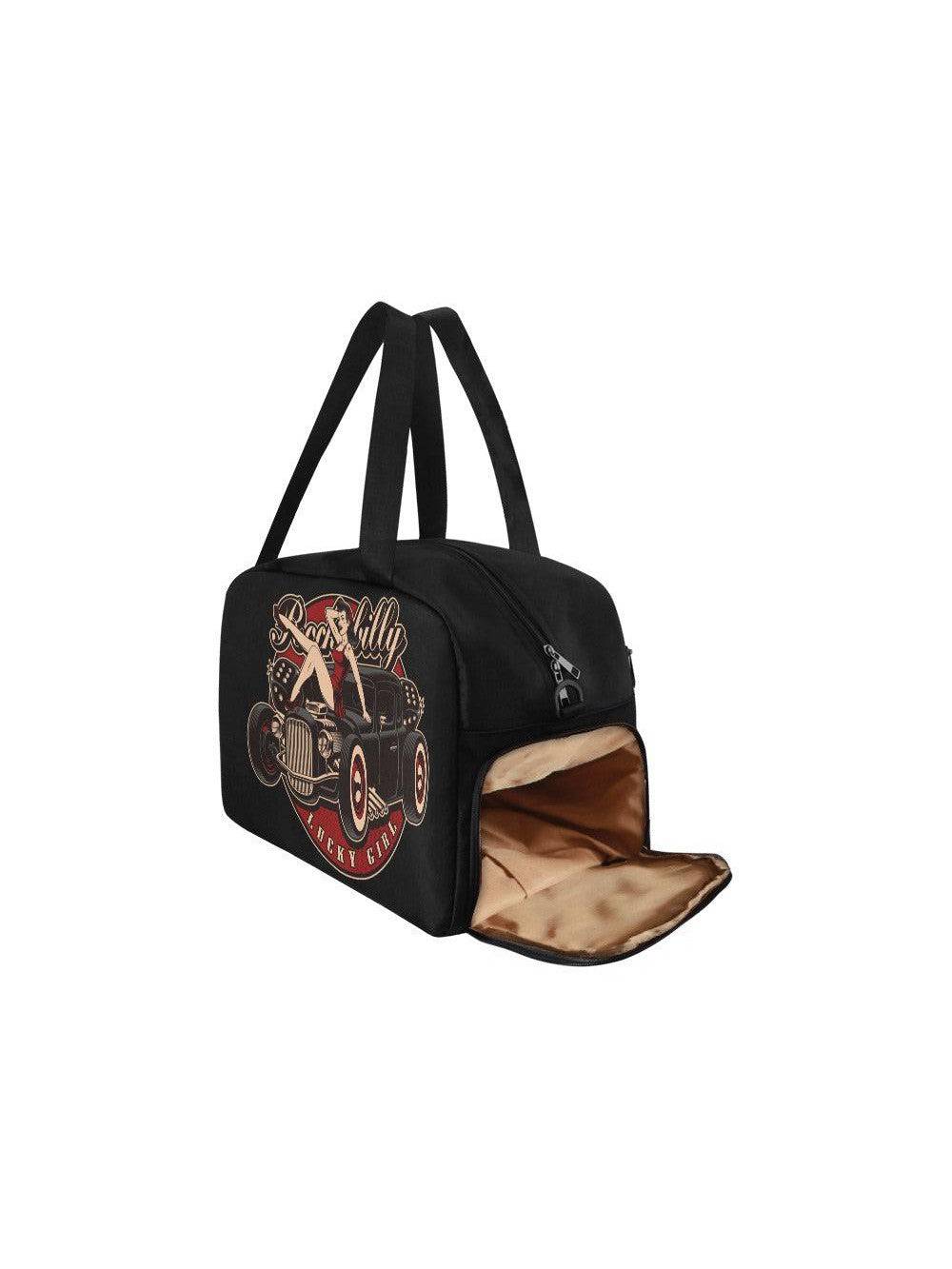 Lucky Girl Overnight Bowler Bag - Poison Arrow Retro