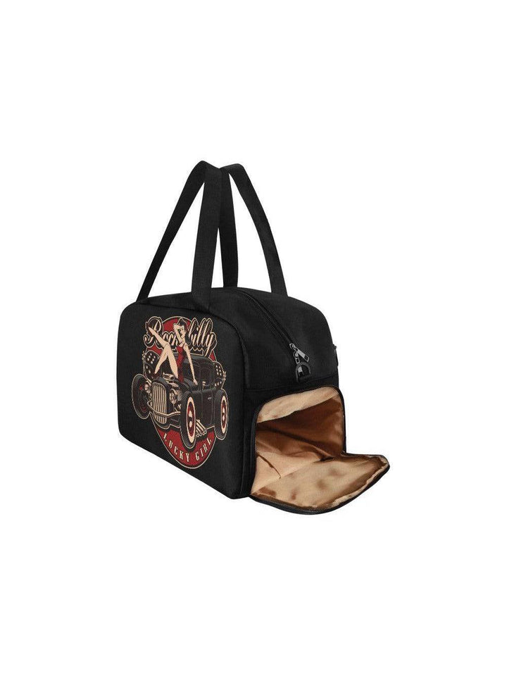 Lucky Girl Overnight Bowler Bag - Poison Arrow Retro