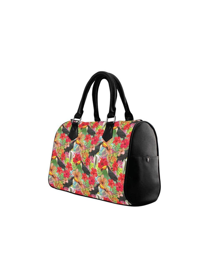 Toucans Barrel Type Handbag - Poison Arrow Retro