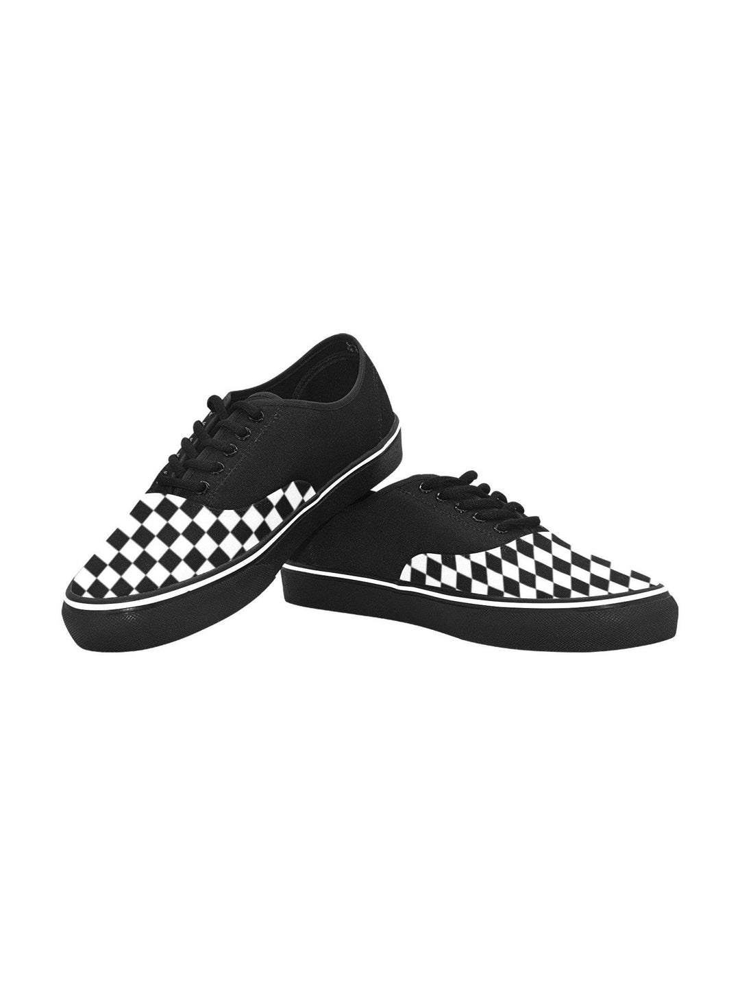 Two Tone Checkers Men's Creeper Sneakers - Poison Arrow Retro