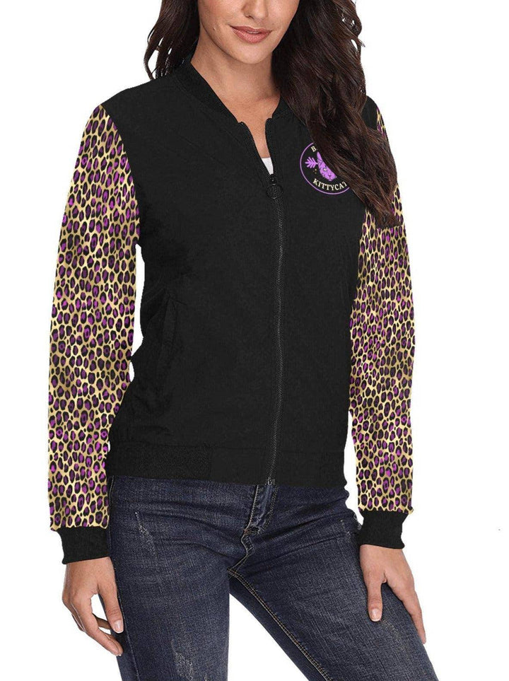 Bad Bad Kitty Cat Womens Bomber Jacket - Poison Arrow Retro