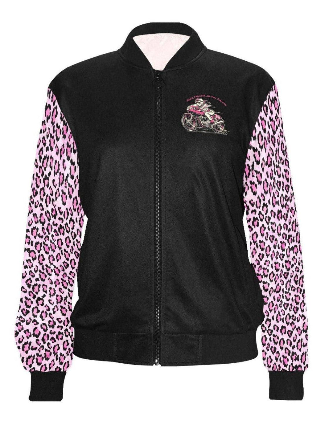 Fierce, Fabulous & Full Throttle Womens Bomber Jacket