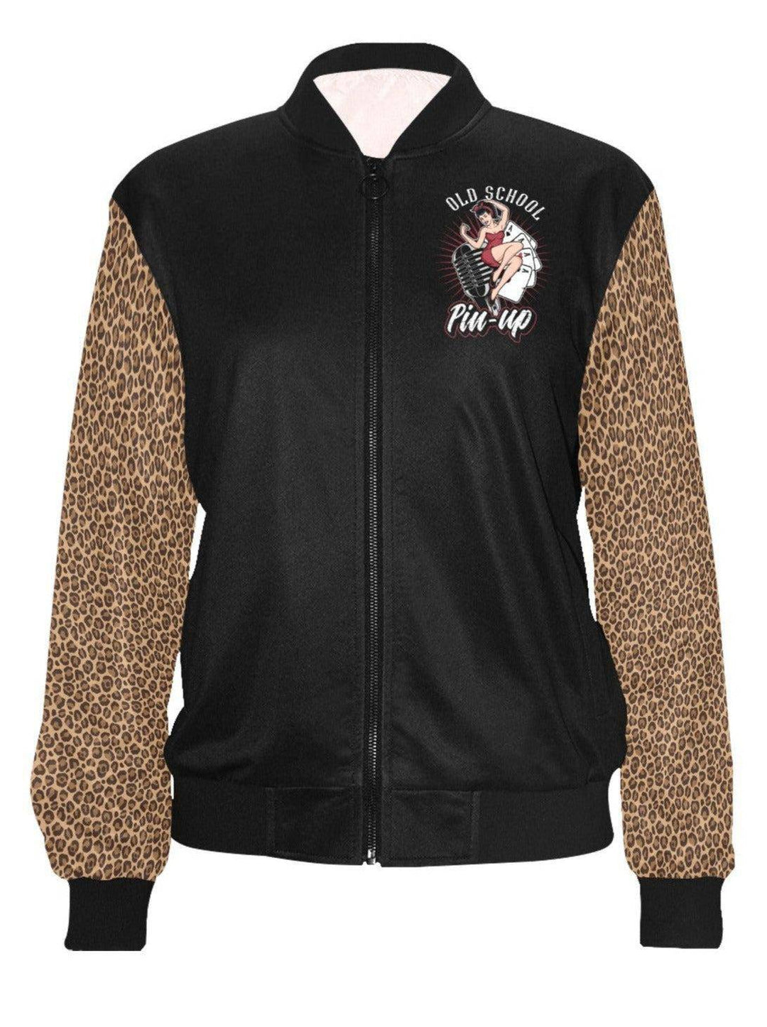 Old School Pinup Womens Bomber Jacket - Poison Arrow Retro