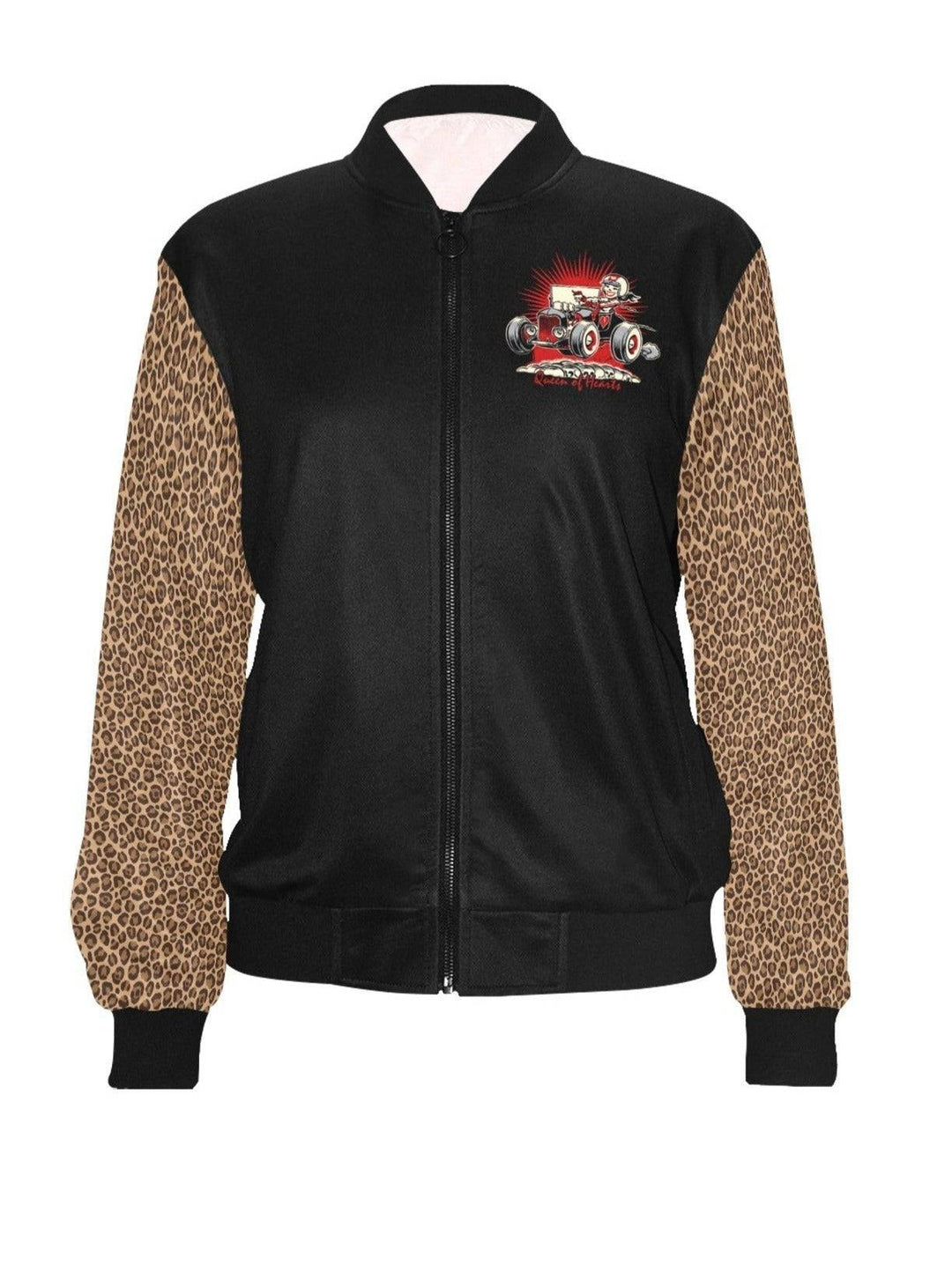 Queen of Hearts Womens Bomber Jacket