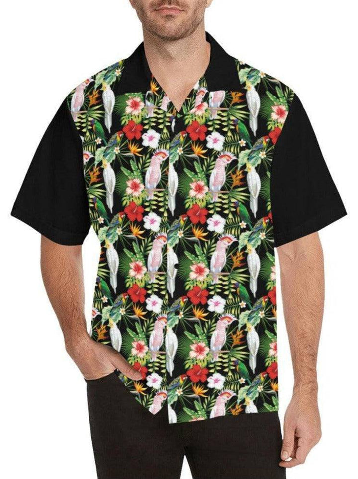 Parrots Button Up Shirt - Poison Arrow Retro