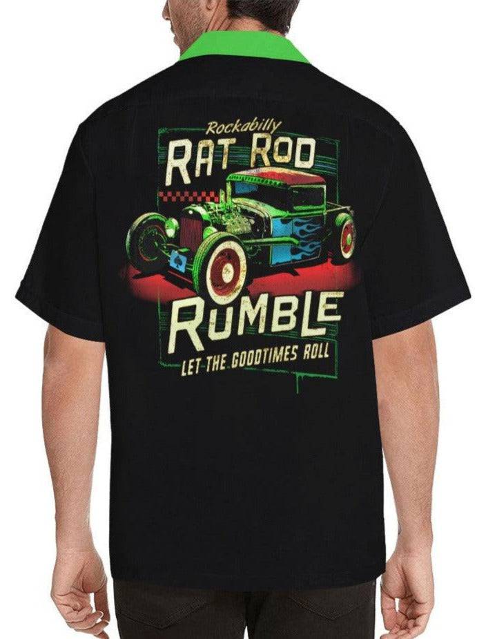 Rockabilly Ratrod Rumble Button Up Shirt - Poison Arrow Retro