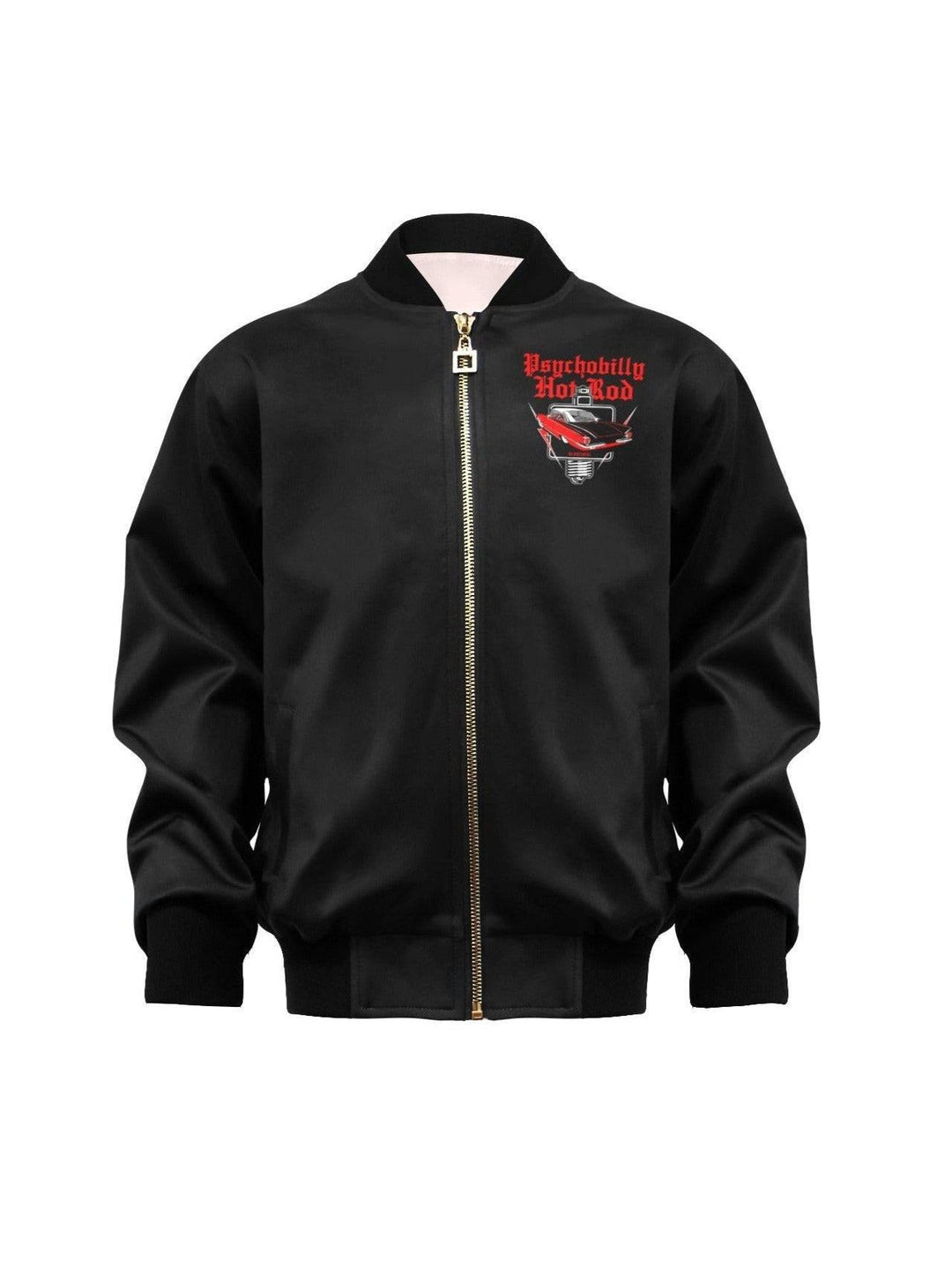 Psychobilly Hotrod Kid's Bomber Jacket With Pockets