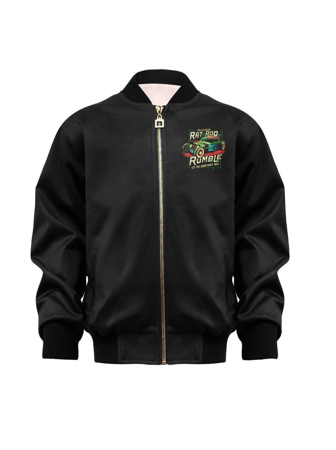 Rat Rod Rumble Kid's Bomber Jacket With Pockets - Poison Arrow Retro