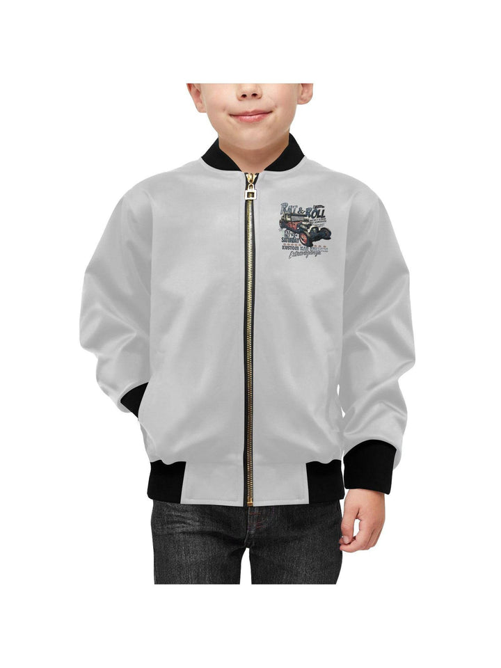 Rat & Roll Kid's Bomber Jacket With Pockets - Poison Arrow Retro