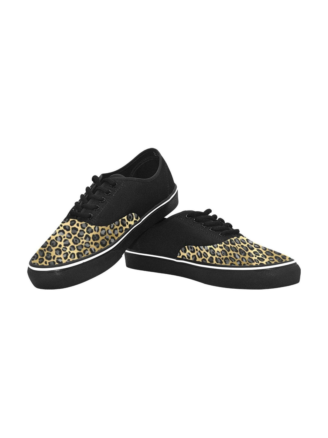 Gold Leopard Men's Creeper Sneakers - Poison Arrow Retro