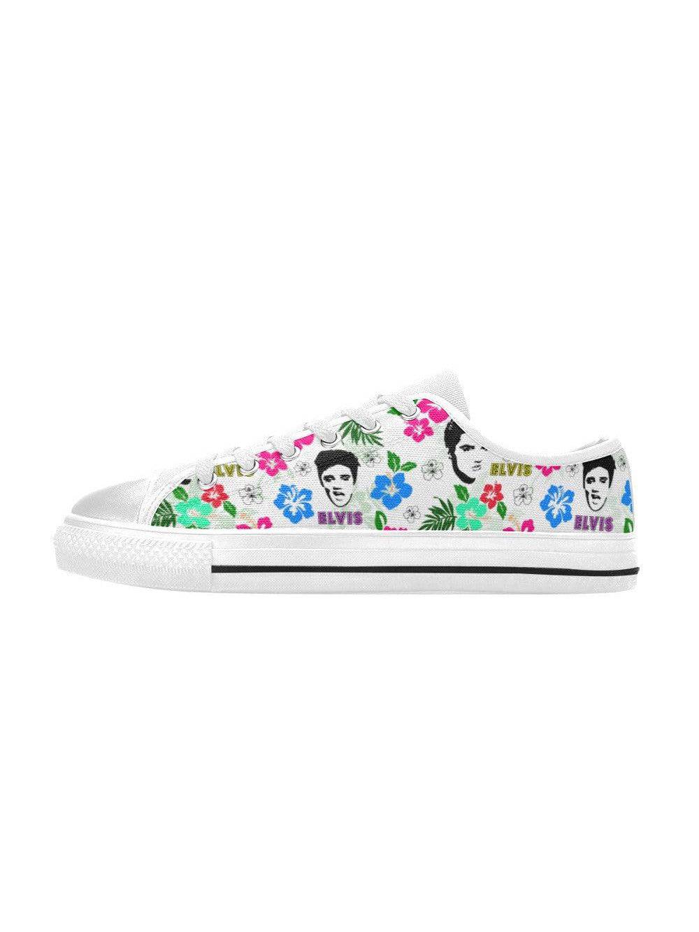 Hawaii Elvis Retro Style Mens Sneakers (White Sole) - Poison Arrow Retro