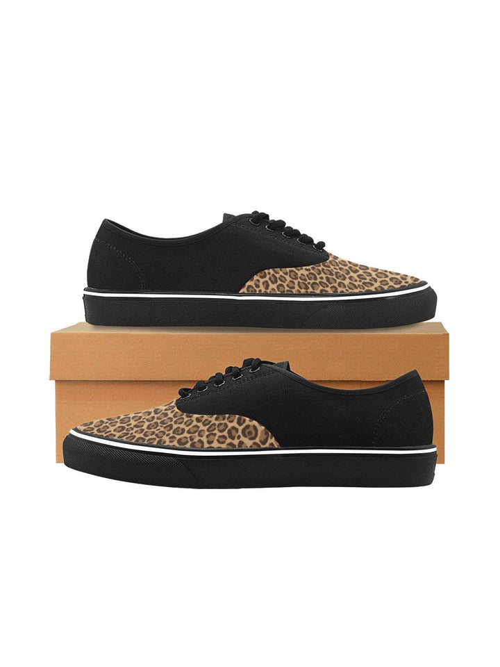 Leopard Men's Creeper Sneakers - Poison Arrow Retro