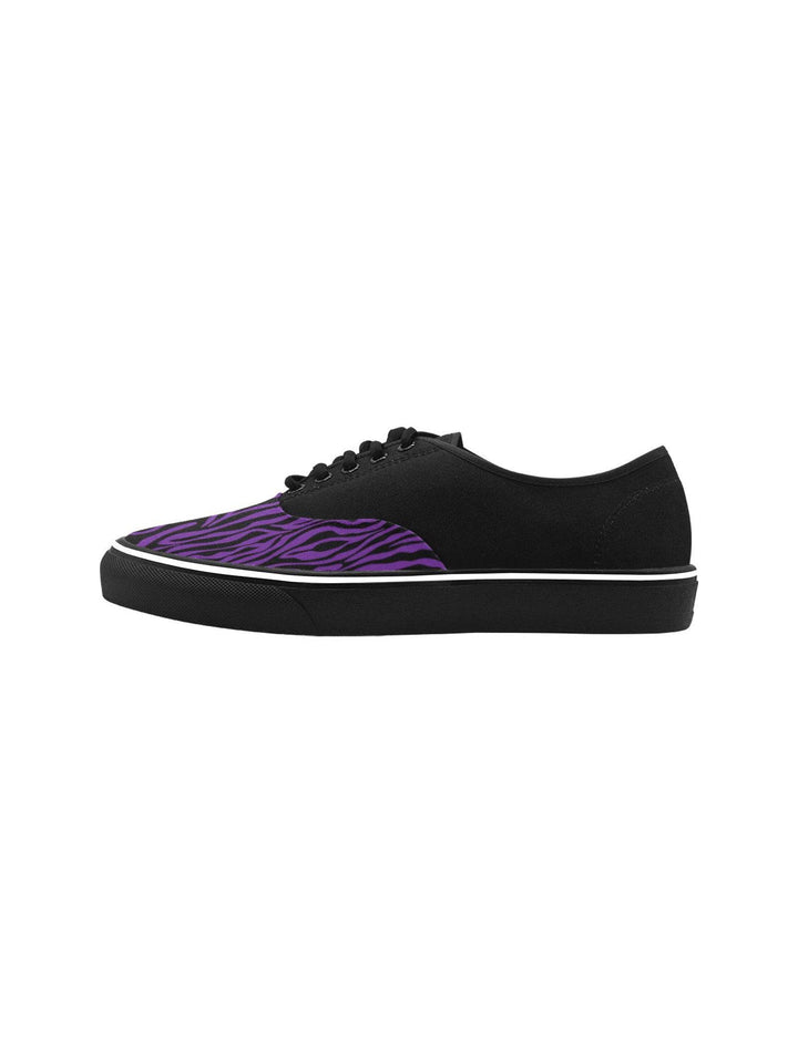 Zebra Purple Men's Creeper Sneakers - Poison Arrow Retro