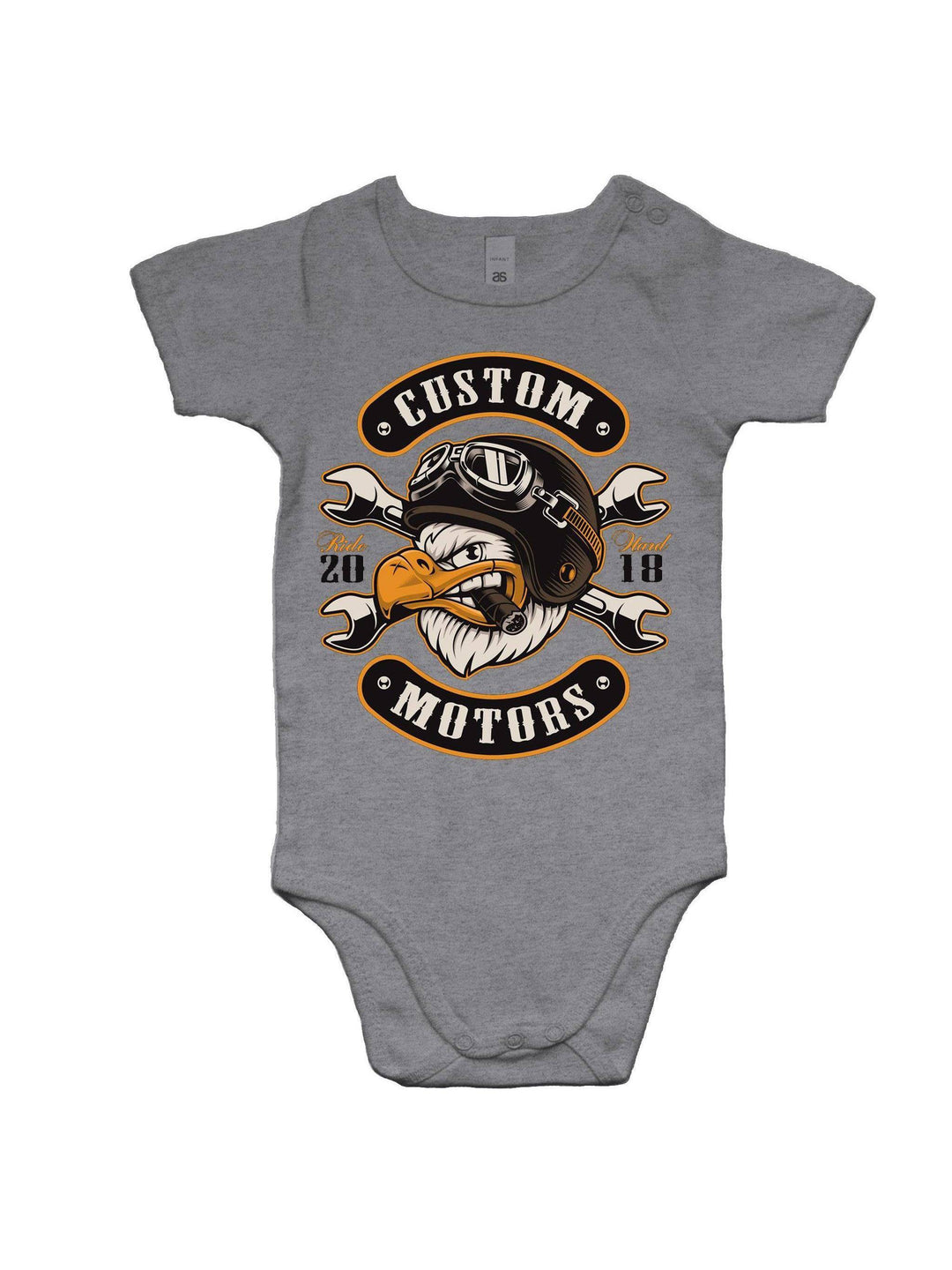 KUSTOM MOTORS - Baby Onesie Romper - Poison Arrow Retro