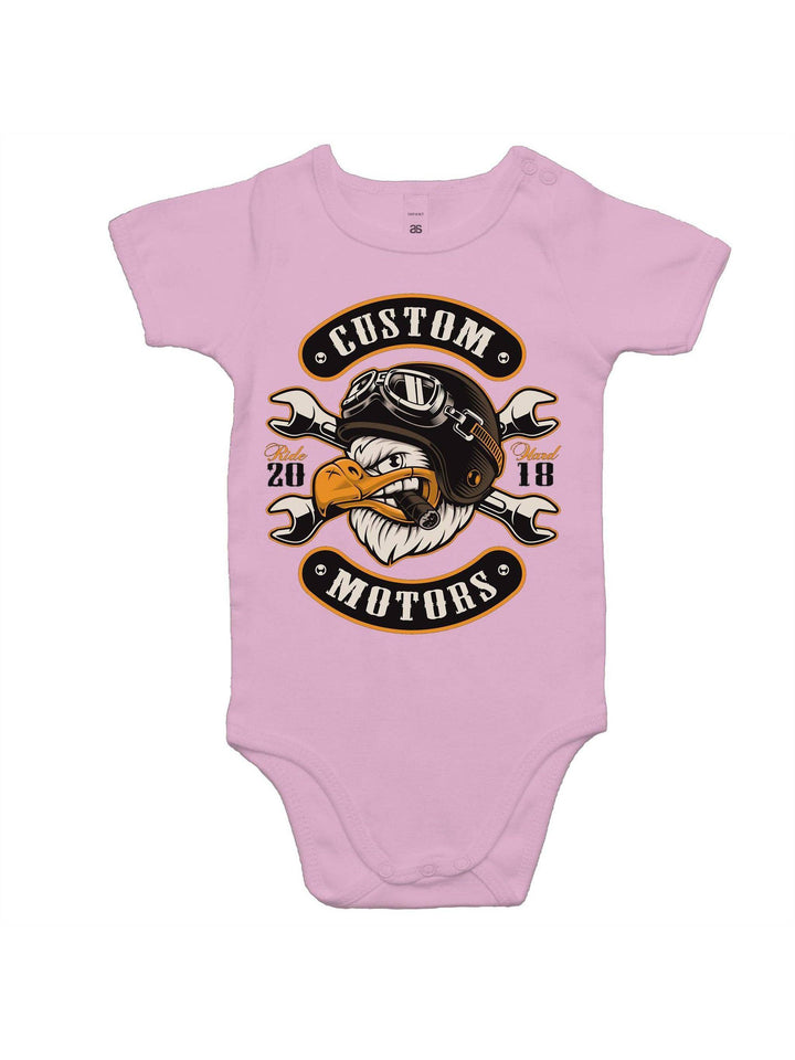 KUSTOM MOTORS - Baby Onesie Romper - Poison Arrow Retro