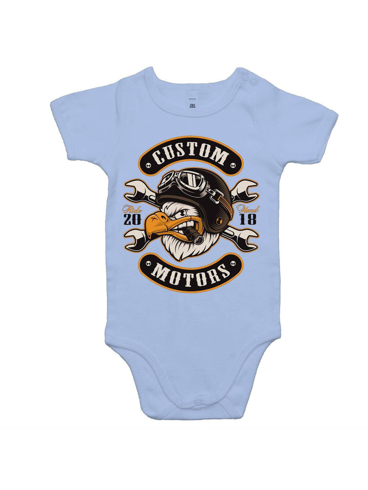 KUSTOM MOTORS - Baby Onesie Romper - Poison Arrow Retro