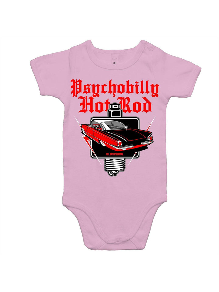 PSYCHOBILLY HOTROD - Baby Onesie Romper - Poison Arrow Retro