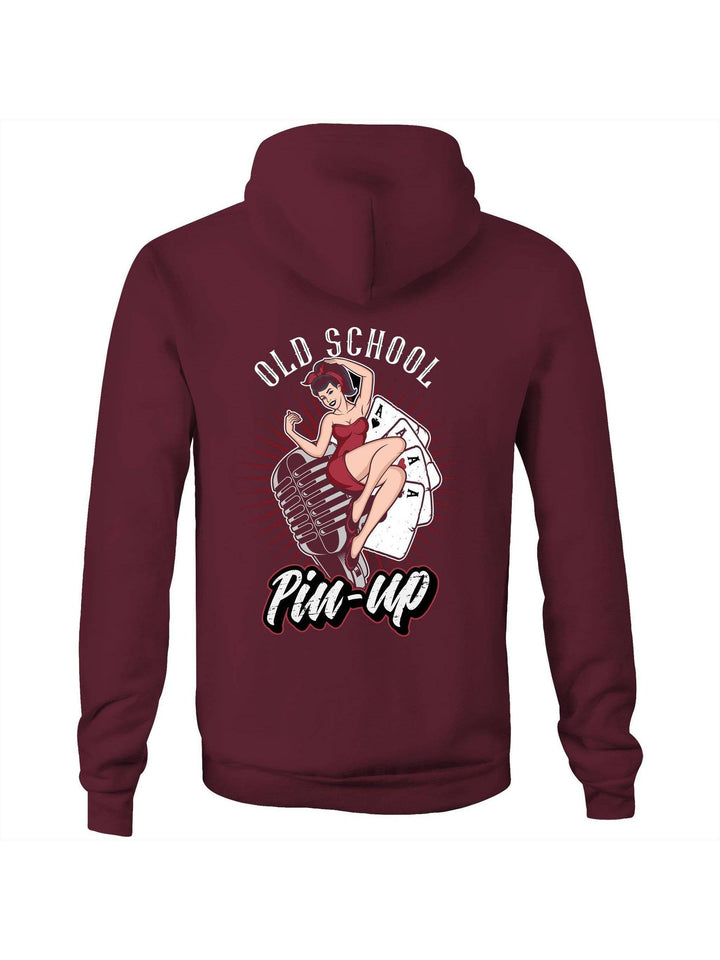 OLD SCHOOL PINUP - Fleecy Womens Hoodie