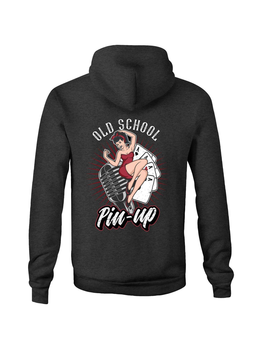 OLD SCHOOL PINUP - Fleecy Womens Hoodie - Poison Arrow Retro