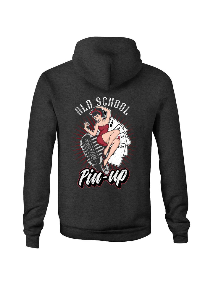 OLD SCHOOL PINUP - Fleecy Womens Hoodie