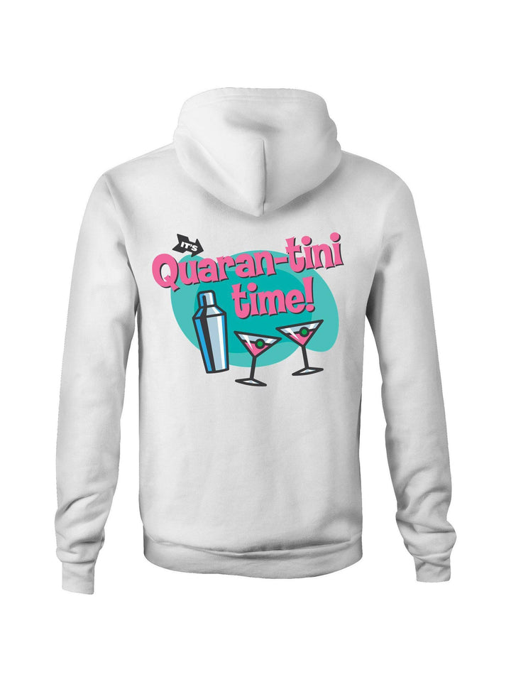 Quaran-tini Time - Pocket Hoodie Sweatshirt - Poison Arrow Retro