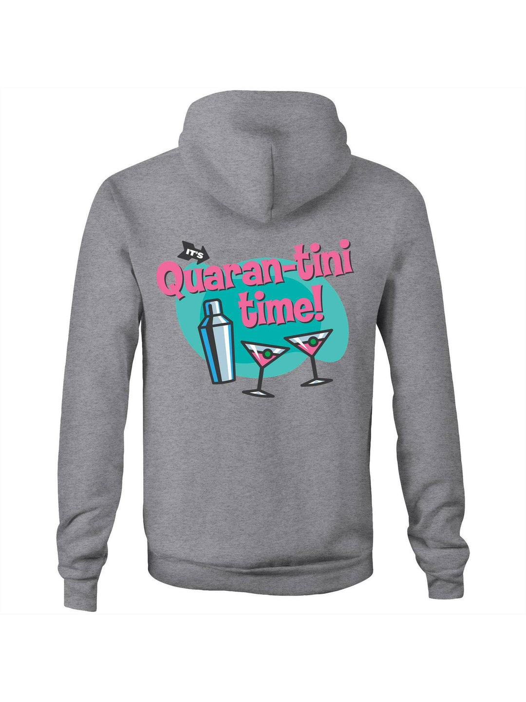 Quaran-tini Time - Pocket Hoodie Sweatshirt