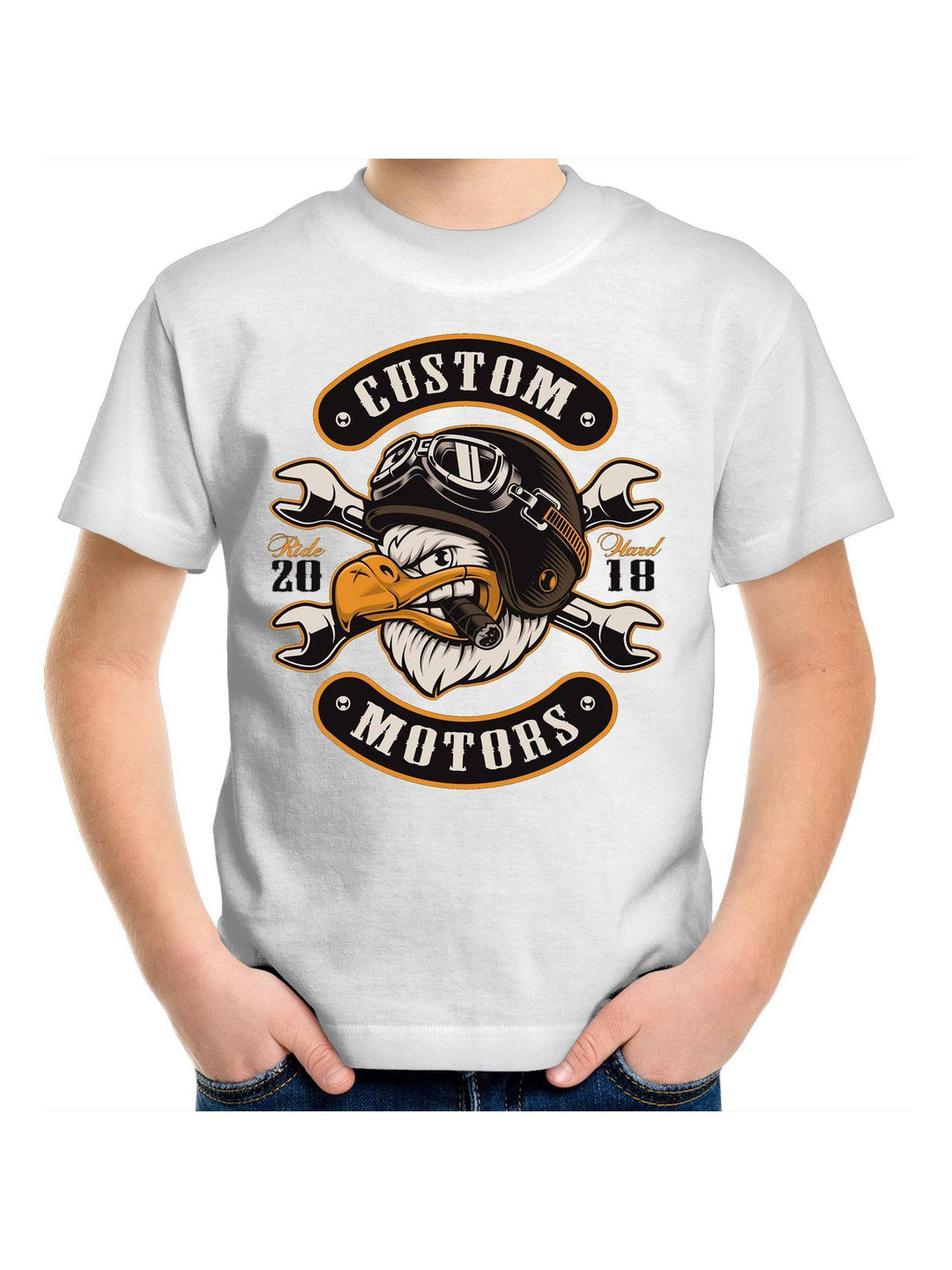 CUSTOM MOTORS Youth Crew T-Shirt 2-14 - Poison Arrow Retro